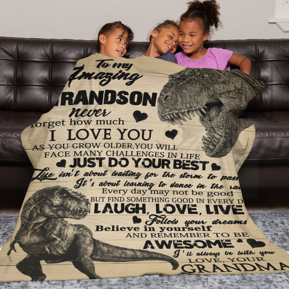 Dinosaur Blanket for Boys Kids Soft Flannel Blanket for Children's Toys are Suitable for Beds, Sofas and School Lunch Break-2-hml Balnket