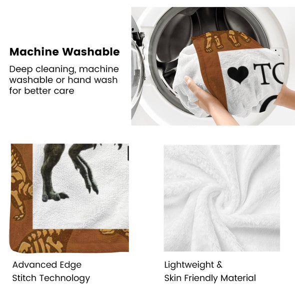 Dinosaur Blanket for Boys Kids Soft Flannel Blanket for Children's Toys are Suitable for Beds, Sofas and School Lunch Break-2-hml Balnket