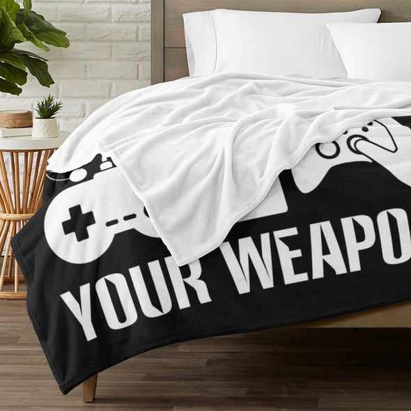 Gamer Blanket Fleece Throw Blanket Super Soft Warm Gifts for Baby Girls Boys Kids Mom Grandma Room Decor