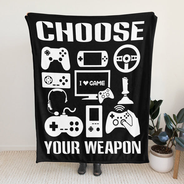 Gamer Blanket Fleece Throw Blanket Super Soft Warm Gifts for Baby Girls Boys Kids Mom Grandma Room Decor