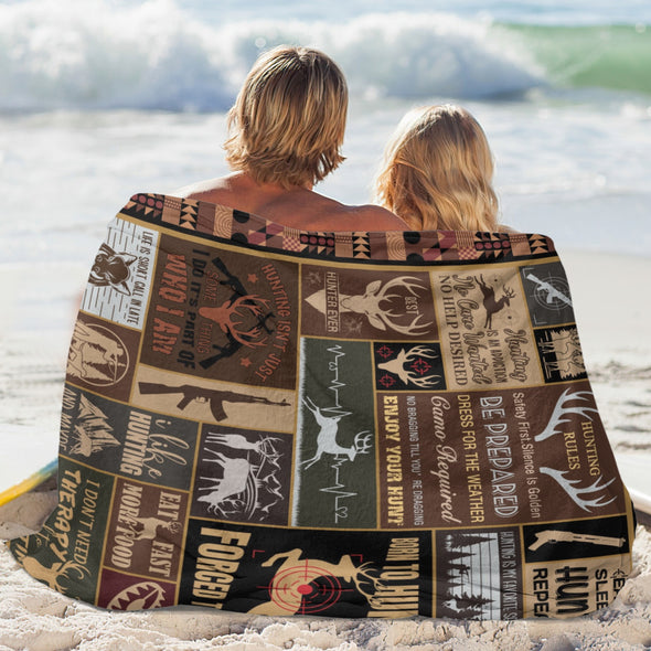 Deer Pattern Blanket Fleece Throw Blanket Super Soft Warm Gifts for Baby Girls Boys Kids Mom Grandma Room Decor