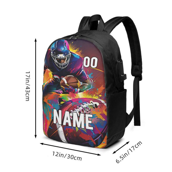 Custom Backpack with Name Personalized Travel Bag Customize for Adults Kids Boy Girl Men Women Camping Casual