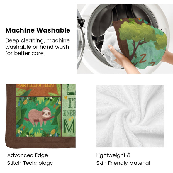 Sloth Blanket Gifts for Women Girls, Cozy Soft Sloths Throw Blanket for Men Kids Boys Christmas Birthday