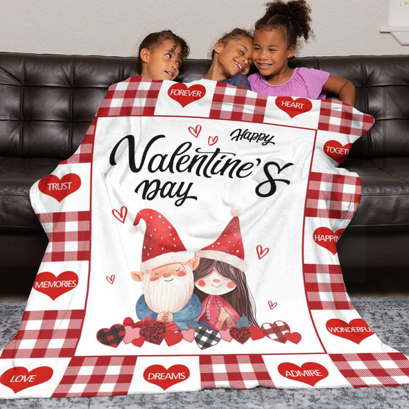 Valentine's Day Blanket Wedding Throw Couple Gifts for Men Women Boyfriend Girlfriend Husband Wife