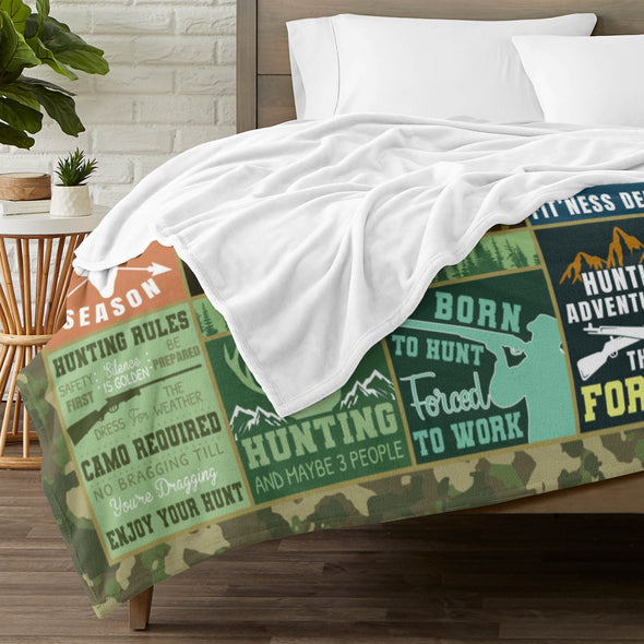 Deer Pattern Blanket Fleece Throw Blanket Super Soft Warm Gifts for Baby Girls Boys Kids Mom Grandma Room Decor