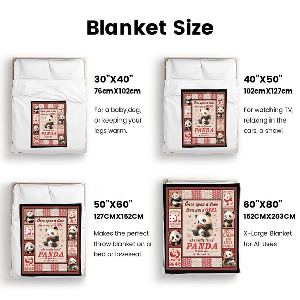 Panda Pattern Blanket Fleece Throw Blanket Super Soft Warm Gifts for Baby Girls Boys Kids Mom Grandma Room Decor