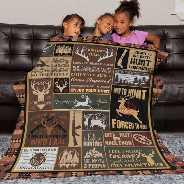 Deer Pattern Blanket Fleece Throw Blanket Super Soft Warm Gifts for Baby Girls Boys Kids Mom Grandma Room Decor