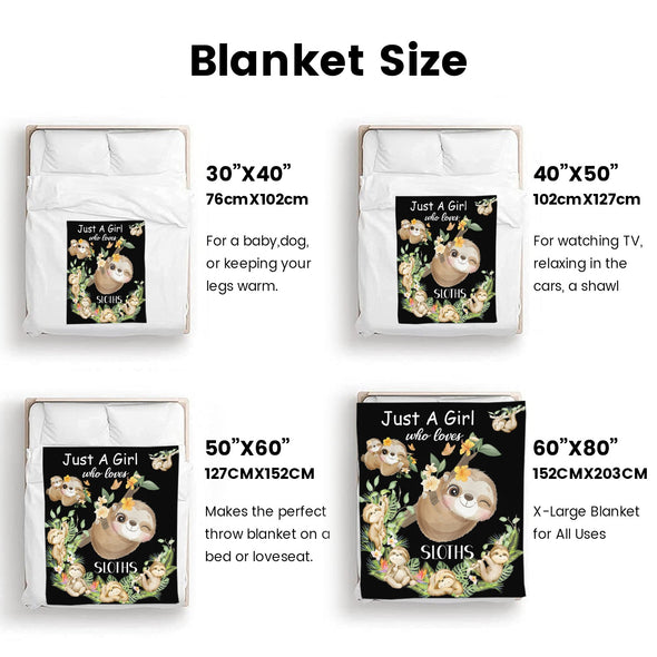 Sloth Blanket Gifts for Women Girls, Cozy Soft Sloths Throw Blanket for Men Kids Boys Christmas Birthday