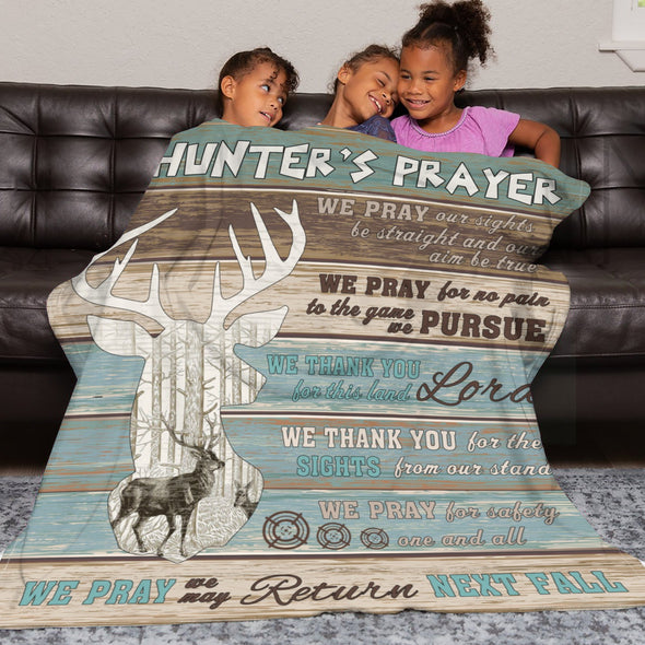 Deer Pattern Blanket Fleece Throw Blanket Super Soft Warm Gifts for Baby Girls Boys Kids Mom Grandma Room Decor