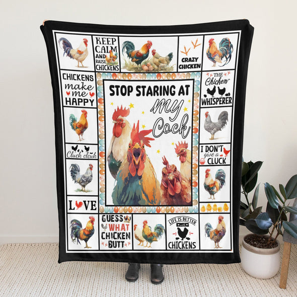 Chicken Pattern Blanket Fleece Throw Blanket Super Soft Warm Gifts for Baby Girls Boys Kids Mom Grandma Room Decor