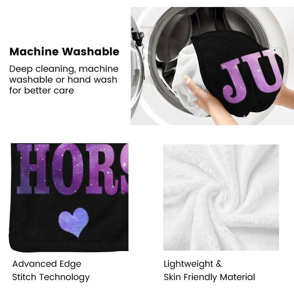 Horse Blanket Gift for Women Girl Who Loves Horses for Sofa Couch Bed Room Birthday Decor Bed Travel