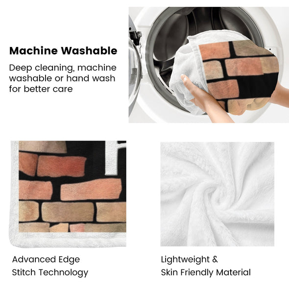 Fox Pattern Blanket Fleece Throw Blanket Super Soft Warm Gifts for Baby Girls Boys Kids Mom Grandma Room Decor