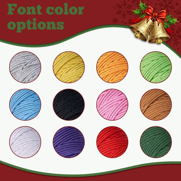 Personalized Christmas Basket with Name Custom Cotton Rope Toy  Storage Bin with Handle