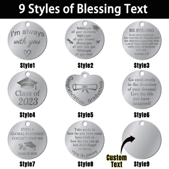 Graduation Tassel Charm Memorial Photo Personalized,  Custom Graduate Cap Charm with Picture Text