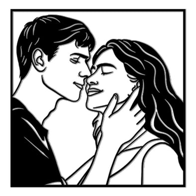 Custom Metal Portrait Wall Art from Family Photo Personalized Dog Cat Memorial Home Decor Gift for Christmas Anniversaries