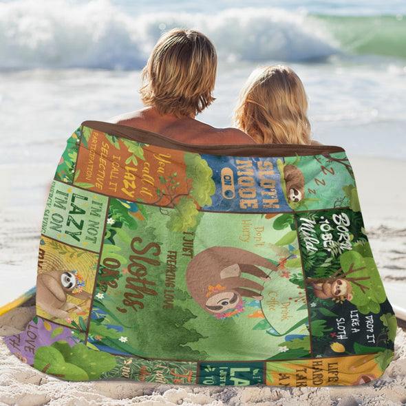 Sloth Blanket Gifts for Women Girls, Cozy Soft Sloths Throw Blanket for Men Kids Boys Christmas Birthday