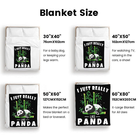 Panda Pattern Blanket Fleece Throw Blanket Super Soft Warm Gifts for Baby Girls Boys Kids Mom Grandma Room Decor