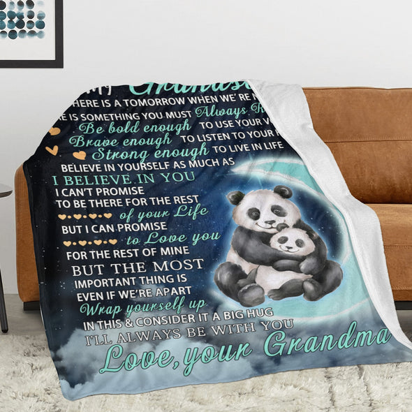 Panda Pattern Blanket Fleece Throw Blanket Super Soft Warm Gifts for Baby Girls Boys Kids Mom Grandma Room Decor