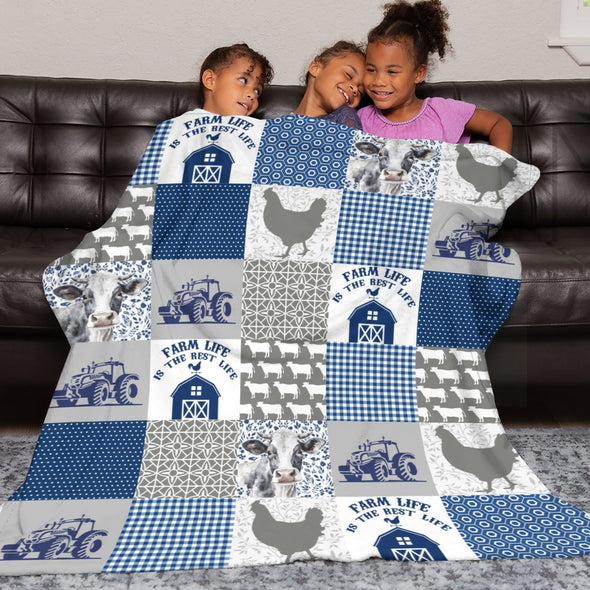 Chicken Pattern Blanket Fleece Throw Blanket Super Soft Warm Gifts for Baby Girls Boys Kids Mom Grandma Room Decor
