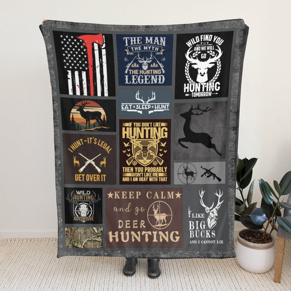 Deer Pattern Blanket Fleece Throw Blanket Super Soft Warm Gifts for Baby Girls Boys Kids Mom Grandma Room Decor