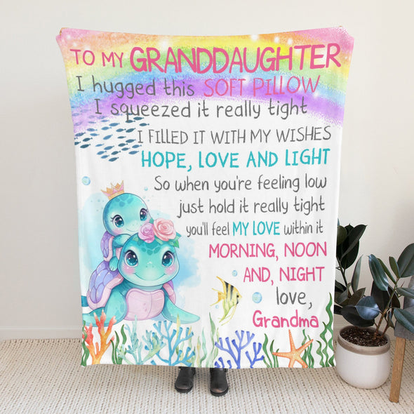 Turtle Pattern Blanket Fleece Throw Blanket Super Soft Warm Gifts for Baby Girls Boys Kids Mom Grandma Room Decor