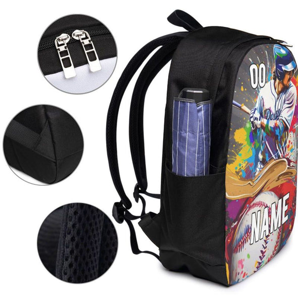 Custom Backpack with Name Personalized Travel Bag Customize for Adults Kids Boy Girl Men Women Camping Casual