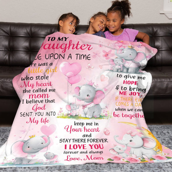 Elephant Blanket Fleece Throw Blanket Super Soft Warm Gifts for Girls Boys Kids Room Decor