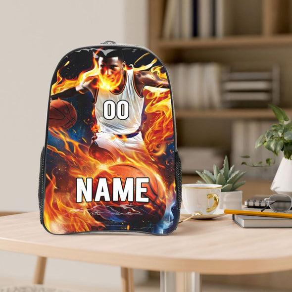 Custom Transparent Backpack with Name Personalized Travel Bags Customize for Boy Girl Adults Men Women Casual Camping