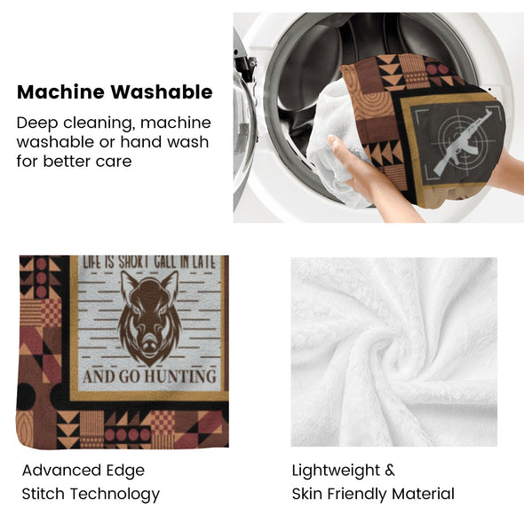 Deer Pattern Blanket Fleece Throw Blanket Super Soft Warm Gifts for Baby Girls Boys Kids Mom Grandma Room Decor