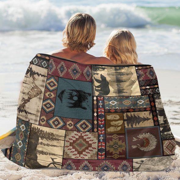 Deer Pattern Blanket Fleece Throw Blanket Super Soft Warm Gifts for Baby Girls Boys Kids Mom Grandma Room Decor