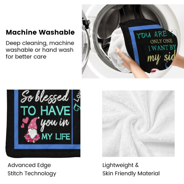 Gifts for Men Boyfriend, Valentine's Anniversary Christmas Birthday I Love You Throw Blanket for Him