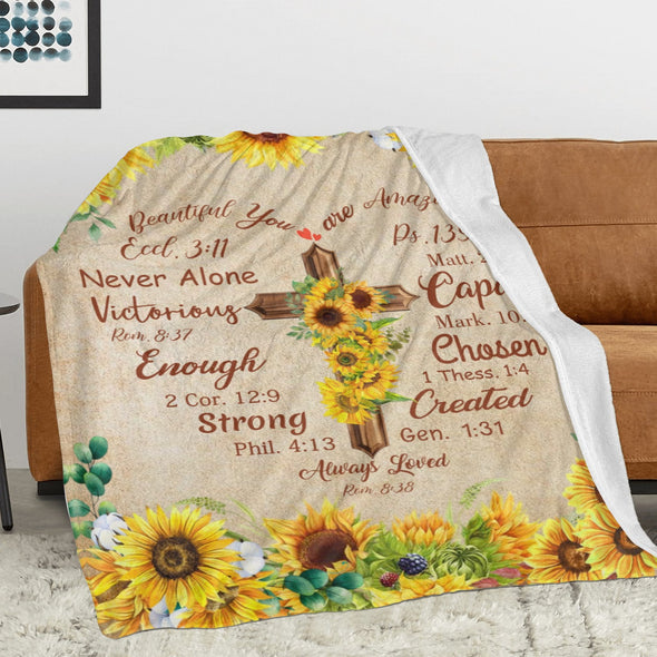 Sunflower Blanket Fleece Throw Blanket Super Soft Warm Gifts for Baby Girls Boys Kids Mom Grandma Room Decor