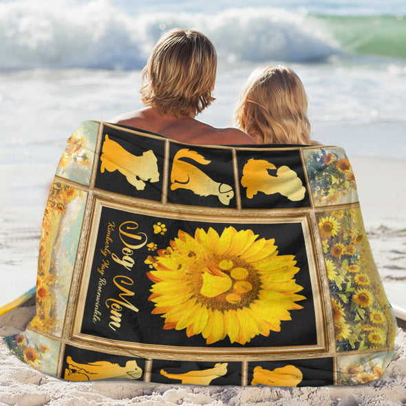 Dog Mom Blanket, Dog Lovers Gifts for Women, Puppy Throw Blanket for Bed Couch Christmas Gift