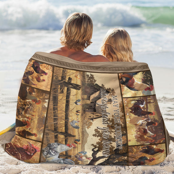 Chicken Pattern Blanket Fleece Throw Blanket Super Soft Warm Gifts for Baby Girls Boys Kids Mom Grandma Room Decor