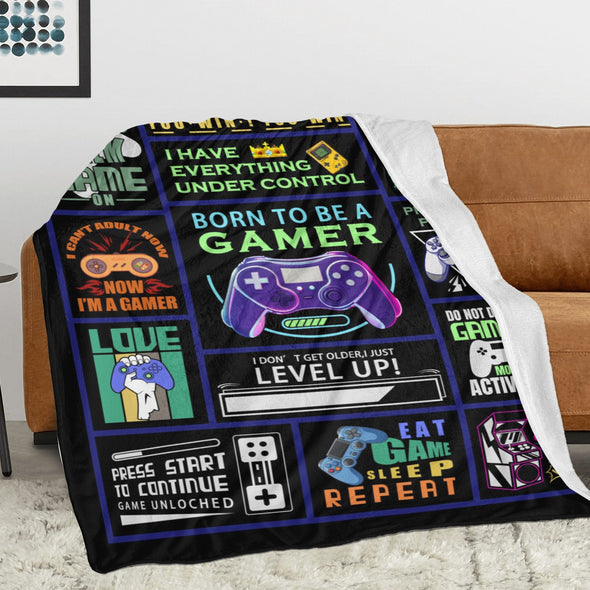 Gamer Blanket Fleece Throw Blanket Super Soft Warm Gifts for Baby Girls Boys Kids Mom Grandma Room Decor