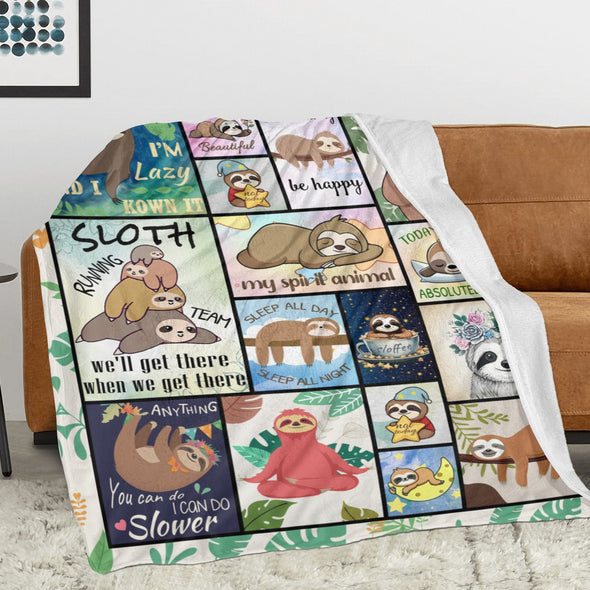 Sloth Blanket Gifts for Women Girls, Cozy Soft Sloths Throw Blanket for Men Kids Boys Christmas Birthday