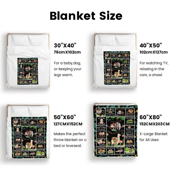Sloth Blanket Gifts for Women Girls, Cozy Soft Sloths Throw Blanket for Men Kids Boys Christmas Birthday