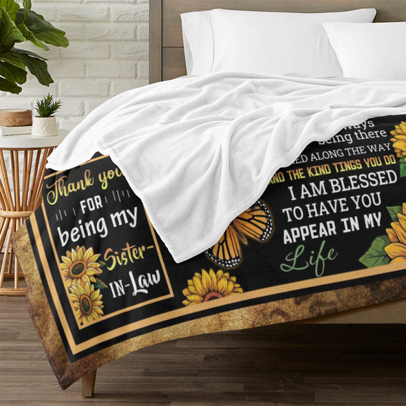 Sunflower Blanket Fleece Throw Blanket Super Soft Warm Gifts for Baby Girls Boys Kids Mom Grandma Room Decor