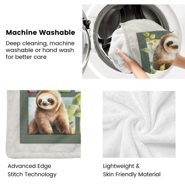 Sloth Blanket Gifts for Women Girls, Cozy Soft Sloths Throw Blanket for Men Kids Boys Christmas Birthday