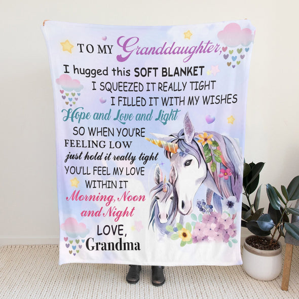 Unicorn Throw Blanket Super Soft Warm Cozy Fuzzy Plush Blanket Gifts for Girls Boys Kids Room Decor