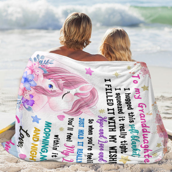 Unicorn Throw Blanket Super Soft Warm Cozy Fuzzy Plush Blanket Gifts for Girls Boys Kids Room Decor