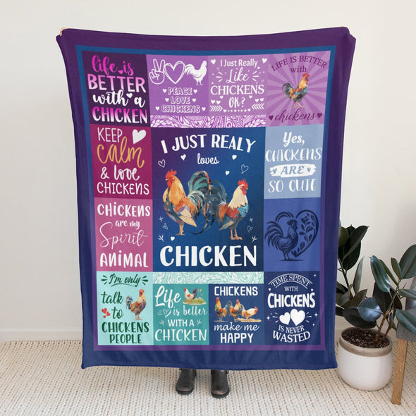 Chicken Pattern Blanket Fleece Throw Blanket Super Soft Warm Gifts for Baby Girls Boys Kids Mom Grandma Room Decor