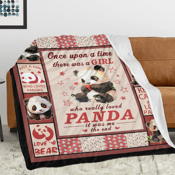 Panda Pattern Blanket Fleece Throw Blanket Super Soft Warm Gifts for Baby Girls Boys Kids Mom Grandma Room Decor