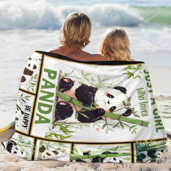 Panda Pattern Blanket Fleece Throw Blanket Super Soft Warm Gifts for Baby Girls Boys Kids Mom Grandma Room Decor