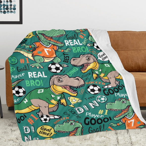 Dinosaur Blanket for Boys Kids Soft Flannel Blanket for Children's Toys are Suitable for Beds, Sofas and School Lunch Break-2-hml Balnket