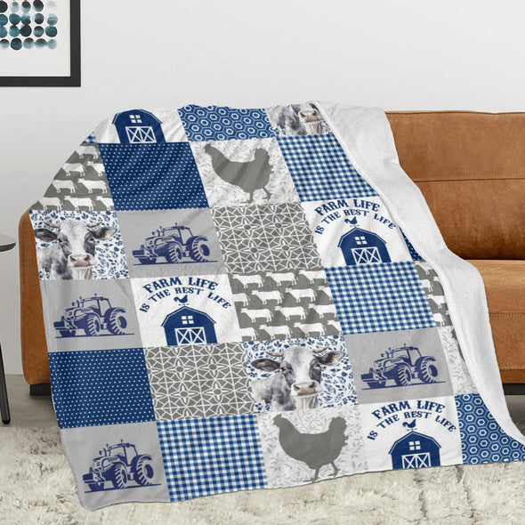 Chicken Pattern Blanket Fleece Throw Blanket Super Soft Warm Gifts for Baby Girls Boys Kids Mom Grandma Room Decor