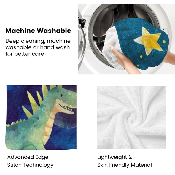 Dinosaur Blanket for Boys Kids Soft Flannel Blanket for Children's Toys are Suitable for Beds, Sofas and School Lunch Break-2-hml Balnket