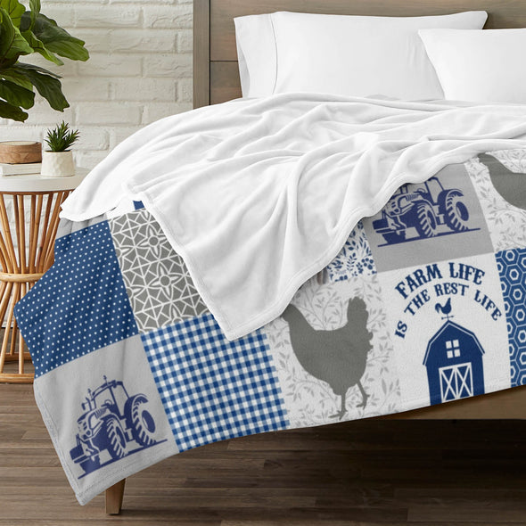 Chicken Pattern Blanket Fleece Throw Blanket Super Soft Warm Gifts for Baby Girls Boys Kids Mom Grandma Room Decor