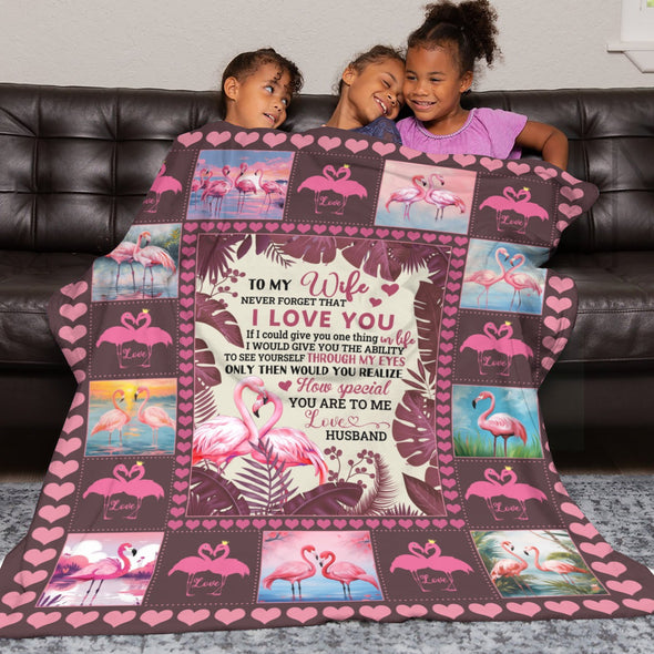 Wife Blanket, Throw Blanket Gifts for Birthday/Wedding/Anniversary/Christmas/Valentines