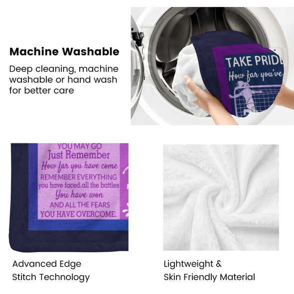 Soccer Blanket, Soccer Sports Themed Throw, Soft Nap Throw Blanket for Home Boys Girls Women Men Soccer Lovers Gifts